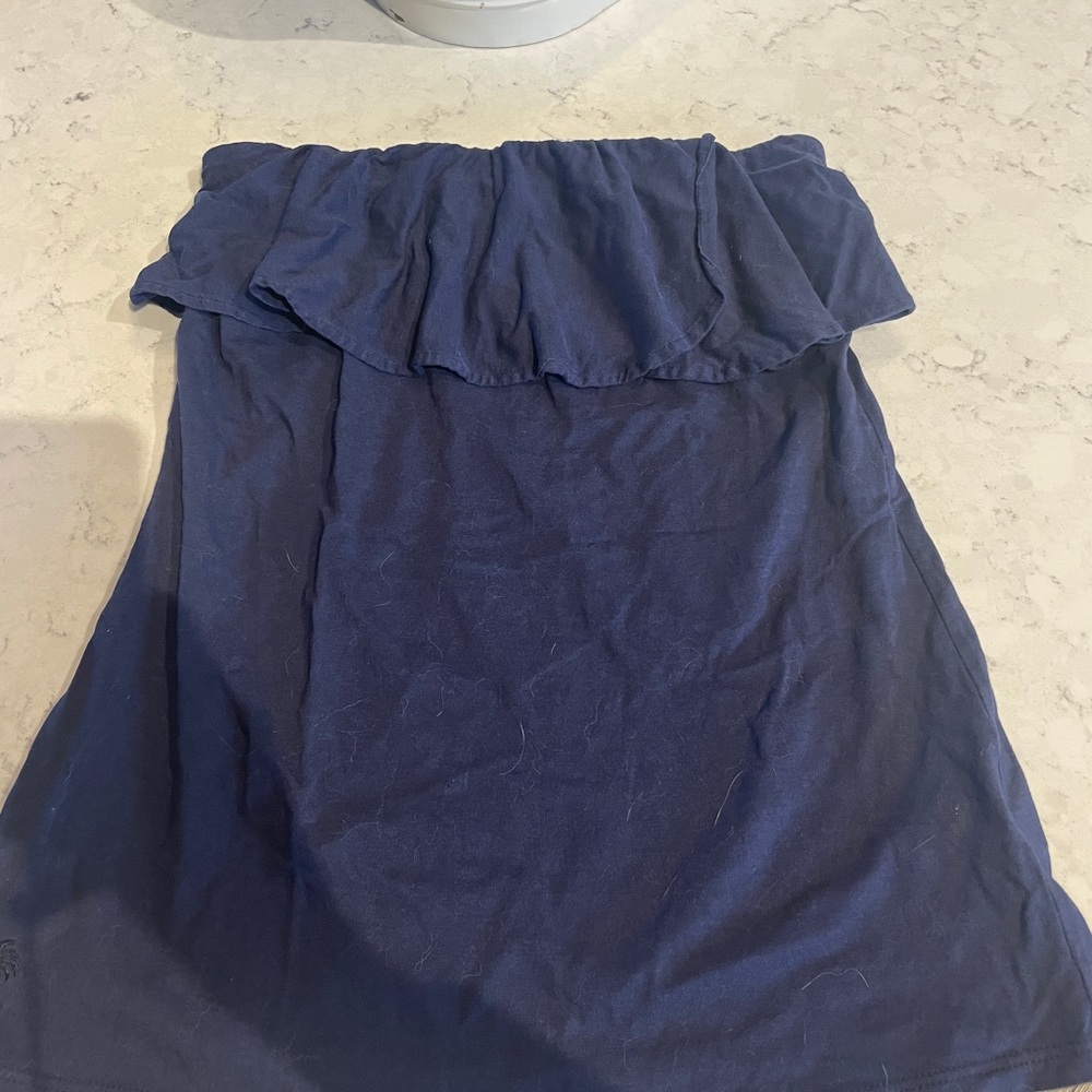 Lilly Pulitzer Navy Blue Off-Shoulder Top